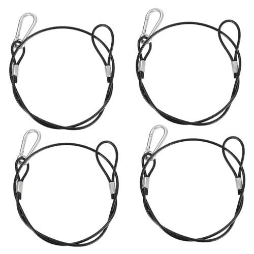WHAMVOX 10pcs Heavy Duty Hanging Wire Hook Stainless Steel Cable Hanger Steel Wire Rope Suitable for Stage Lights Flower Pots