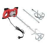 GERSIK 2100w Electric Power Concrete Mixer, 6-Speed Adjustable, Hand-Held Mixing Tool, with Mixing Rod, Suitable for Cement, Plaster, Paint, Putty Powder