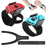 Vielseitiger Passform, bequeme Ersatz: In Y-förmigen und I-förmigen Designs erhältlich, passen diese Armbänder sich einer Vielzahl von Verwendungsbedürfnissen an, wodurch sie ideal für Switch-Spiele sind. Zudem die mitgelieferten Ersatzbänder stellen sicher, dass Sie ausgediente Bänder durch langjährige Nutzung leicht ersetzen können, wodurch eine optimale Leistung aufrechterhalten und die Lebensdauer des Produkts verlängert wird. Unser Handgelenkband für Fitness Boxing hält dich in Topform, Spiel für Spiel
