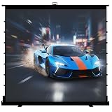 YODOLLA 100’’ Projector Screen Manual Floor Rising 16:9 Retr...