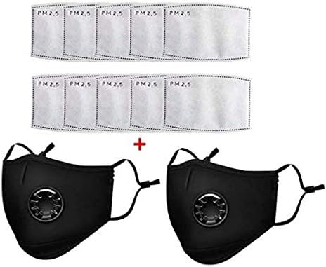 10 Pcs PM2.5 Activated Carbon Filter for Breathing Insert Protective mask Anti Pollution Washable Cotton for adult Outdoor Activities