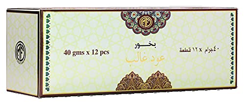 Bakhoor Oudh Ghalib Incense 40gm (Pack of 12pcs)