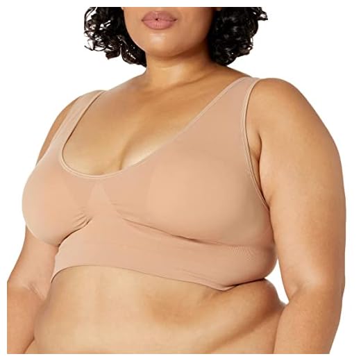 Ahh By Rhonda Shear womens Seamless Double Layer Ahh Bra with Removable Pads, Nude, 3X