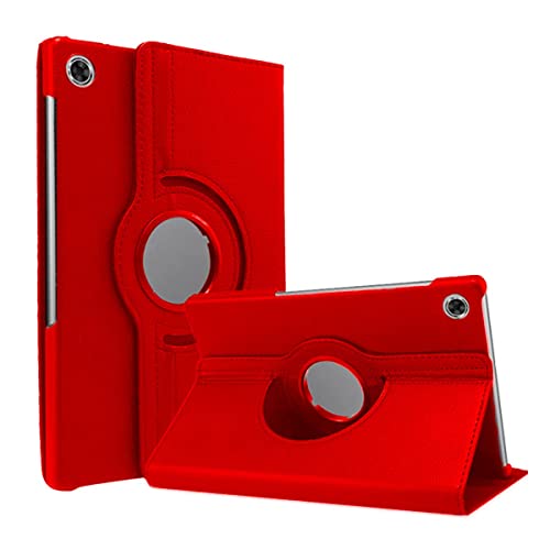 TODOBARATO 24HORAS Funda Compatible con Lenovo Tab K10 10.3 TB-X6C6F/TB-X6C6X/TB-X6C6NBF Roja Giratoria