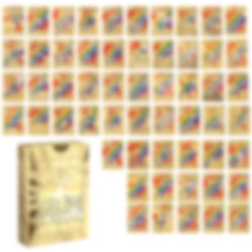 Alta qualità: queste carte sono realizzate in materiale PVC di alta qualità estremamente liscio. Si tratta di una rara opera d'arte. Include 55 carte d'oro dei cartoni animati per soddisfare le preferenze di diverse persone.