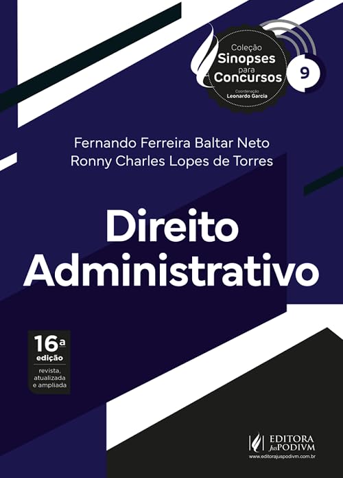 Capa de Sinopses para Concursos vol 9 - Direito Administrativo (2026) Juspodivm