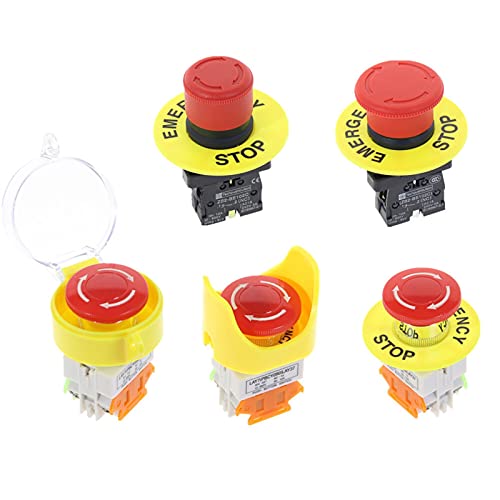 Interrupteur d'arrêt d'urgence AC 660V 10A type bouton poussoir - 2