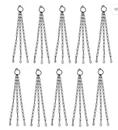 Bluevista Gardening Matel Hanging Basket Chain for Hanging Plant Pots Indoor Outdoor Planters - Pack of 10 Pieces-image-8