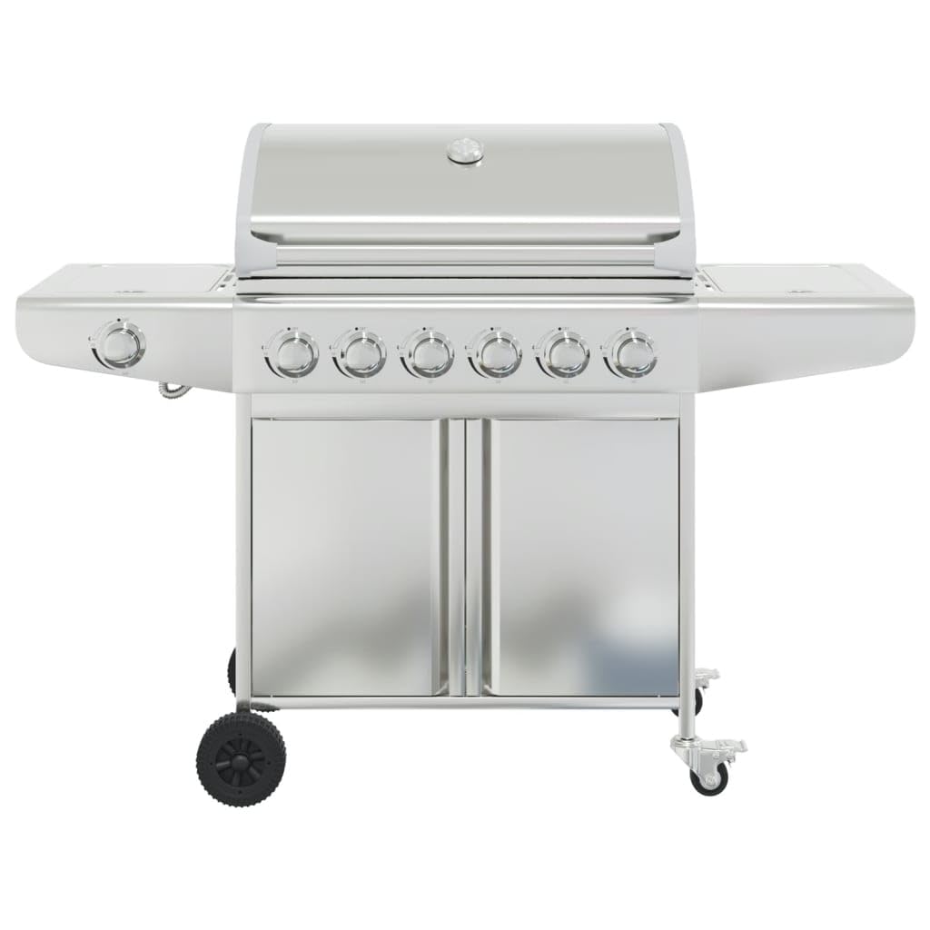 Générique Barbecue à gaz avec 7 brûleurs Argent Acier Inoxydable,Maison & Jardin,Arts de la Table & Arts culinaires,Électroménager de Cuisine,Barbecues,Argent,38.7 KG,367594