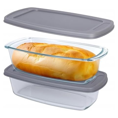 Findful Glass Loaf Pan Set Cover