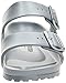 Birkenstock Unisex Arizona Essentials EVA Metallic Silver Sandals - 38 Narrow EU
