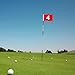kowaku Golf Flag, Red Portable Large Numbered Putting Green Flag, 19.3x12.6 inch for Country Club, Practice Course, Golfer Gift, 4