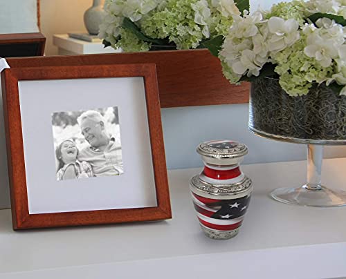 Image of American Flag Cremation Urns for Human Ashes Adult Man & Urns for Ashes