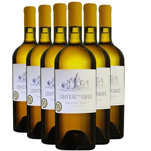 Côtes de Bourg Grains Fins blanco 2024 - Orgánico - Château de la Grave - DOP - Burdeos - Francia - Variedades de uva Sémillon,Colombard - 12x75cl