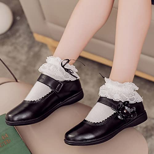 Children Shoes Performance Etiquette of Leather Shoes Flower Children School Shoes Shoes Size 12