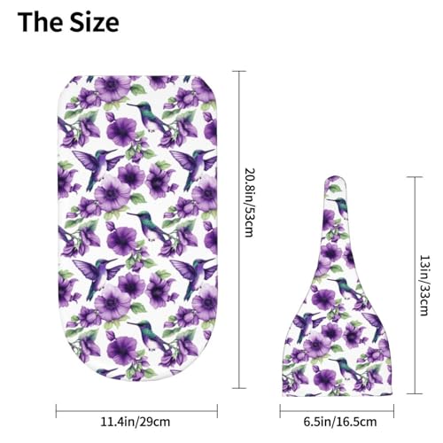 Image of Painting Hummingbirds and Flowers Newborn Swaddle Blankets Hat Sets Soft Baby Receiving Blanket Swaddle Sack for Baby Shower Infant Boy Girl Gift