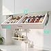 HQULIFBL Pull Down Under Cabinet Spice Rack, Kitchen Storage Organizer, Counter Space Shelf (Spice rack M)