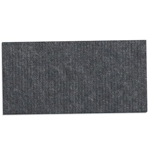 Protector de cama de fieltro gris con relieve 3D anticolision de 60 cm 2
