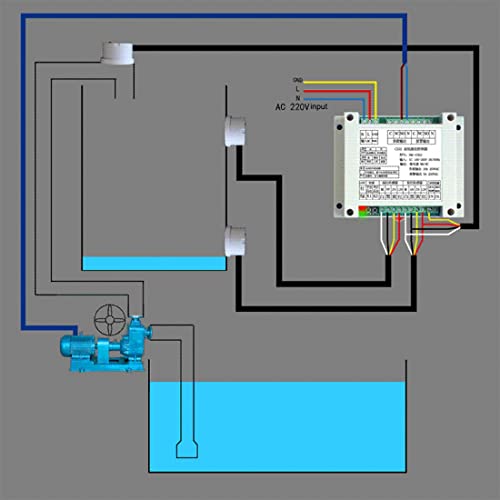 Hopbucan Non-Contact Water Level Sensor, Controller, Alarm (XKC-C352-2P), Black - Image 4
