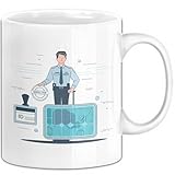 Zollbeamter Tasse Geschenk Lustige Geschenkidee Spruch Für Grenzkontroll Profis (Weiß)