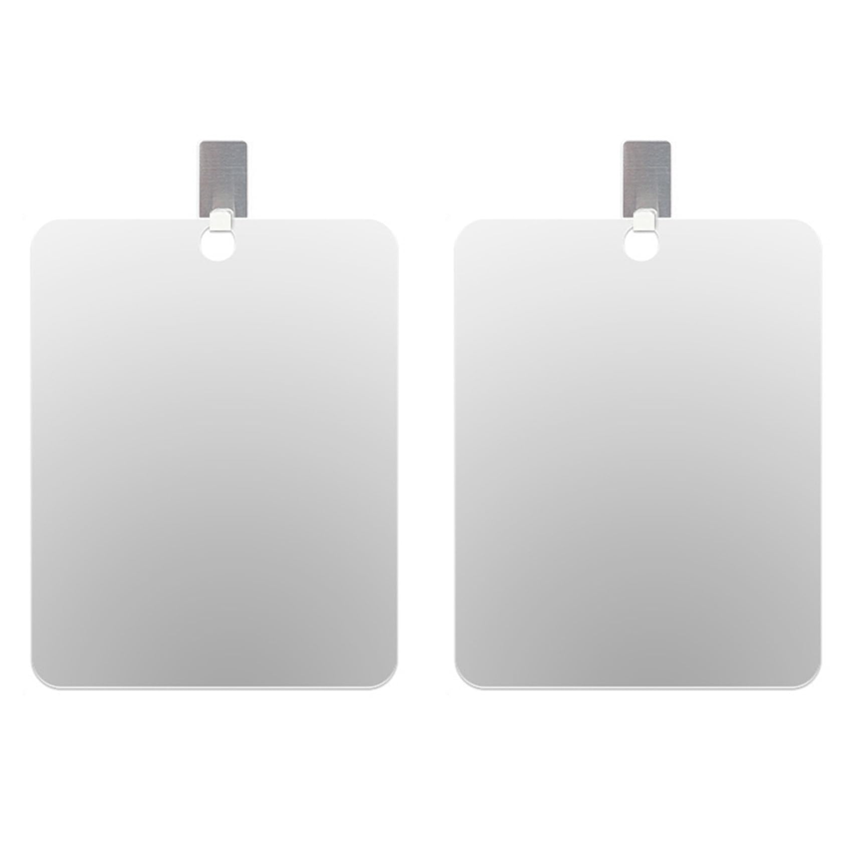 Hndhbfgrt 2X Shower Mirror Fogless for Shaving Mirror for Shower,Unbreakable Deluxe Organic Glasss Makeup Mirror Large