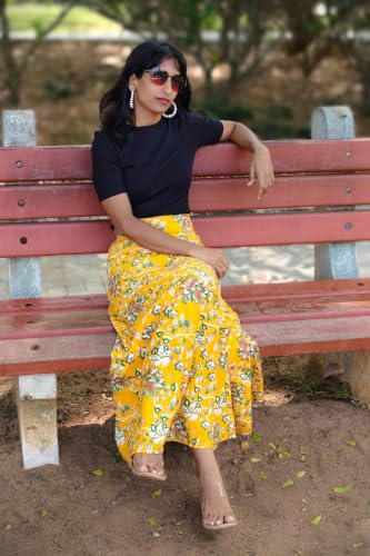 Image of Women's Printed Maxi Wraparound Skirt