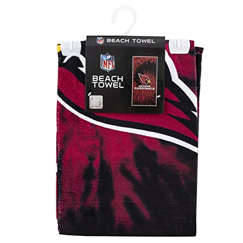 Image of Northwest NFL Arizona Cardinals Unisex-Adult Beach Towel, 30 inch x 60 inch, Psychedelic (Pack of 6)