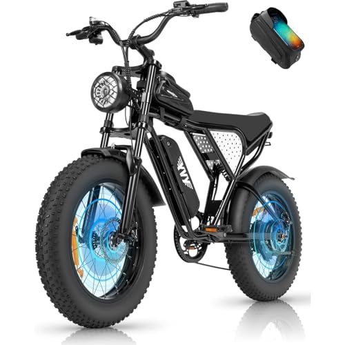 YVY C20 Lite Vélo Électrique, Autonomie 120km, Batterie Amovible 48V 15,6Ah, Moteur 80Nm, Fat Bike Électrique,...