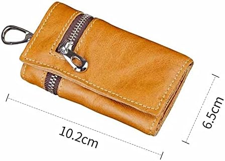 Leather Purse Zipper Key Wallets Women Holder Men Car Keys Bag Men's Case Casual Package Layer image 5