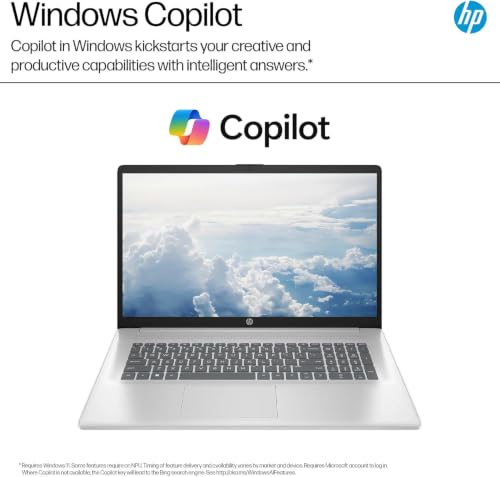 Image of HP 17.3 inch FHD Business & Student Laptop Computer, 64GB RAM 2.5TB Storage (2TB SSD+512GB Docking Station Set), 6-Cores AMD Ryzen 5, Windows 11 Pro, PLUSERA Earphones, Silver