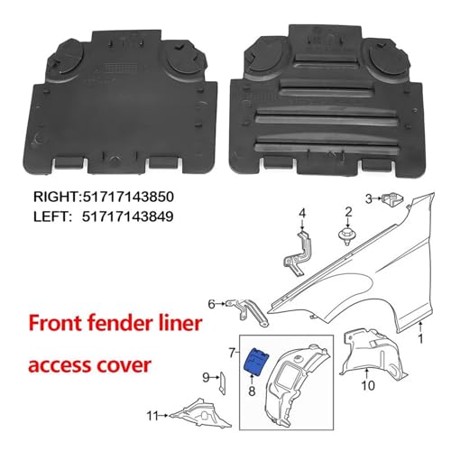 Couvercle passage de roue BMW E82 E90 pour rouler sous la pluie - 4