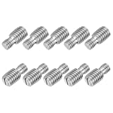 Matériel: 304 Acier Inoxydable; Petite Extrémité Taille Filetage: M6-1x6mm; Grande Extrémité Taille Filetage: M8-1.25x10mm; Longueur Totale: 16mm/0.63 pouce; Contenu du Paquet: 10Pcs x Double Extrémité Filetée Tige Boulon.