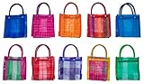 La Sol Imports Bolsitas Mexicanas Para Dulces Mini Mercado Bags Tote Para Dulces De Cumpleaños Goodie Bags Morralitos Dulceros Colorful Mesh Party Favor Perfect Size (6 in x 6 in) (10x)