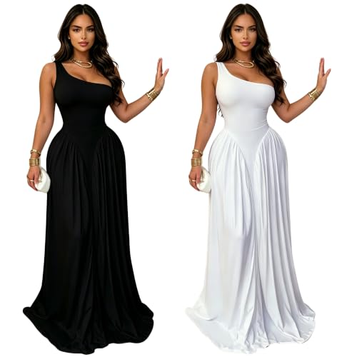Image of PORRCEY Women's Sexy Rhinestone Mesh See Through Party Night Prom Dress