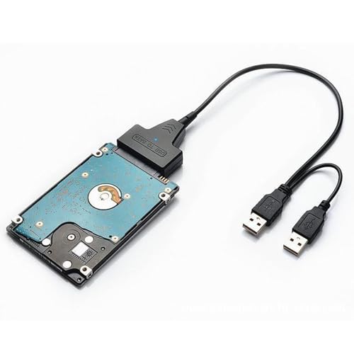 Cable SATA 2.5" a USB con Adaptador de Corriente y LEDs miniatura 4