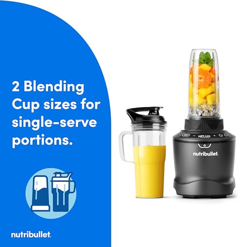 nutribullet® SmartSense Blender Combo, 1400 Watts, Gunmetal Gray, NBF50700 - image 6