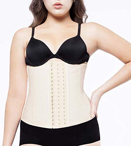 Hourglass Angel Latex Waist Trainer, Slimmer Trimmer Band, Waist Cincher, Underbust, Tummy Control, Girdle, Faja, Body Shaper, Weight Loss, Belly Band, 3 Hook And Eye Rows Ha102 Black #TOP4