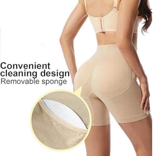 Padded Underwear for Women Butt Lifter Seamless Booty Pads Butt Enhancer Panties Lace Shapewear Boyshorts4