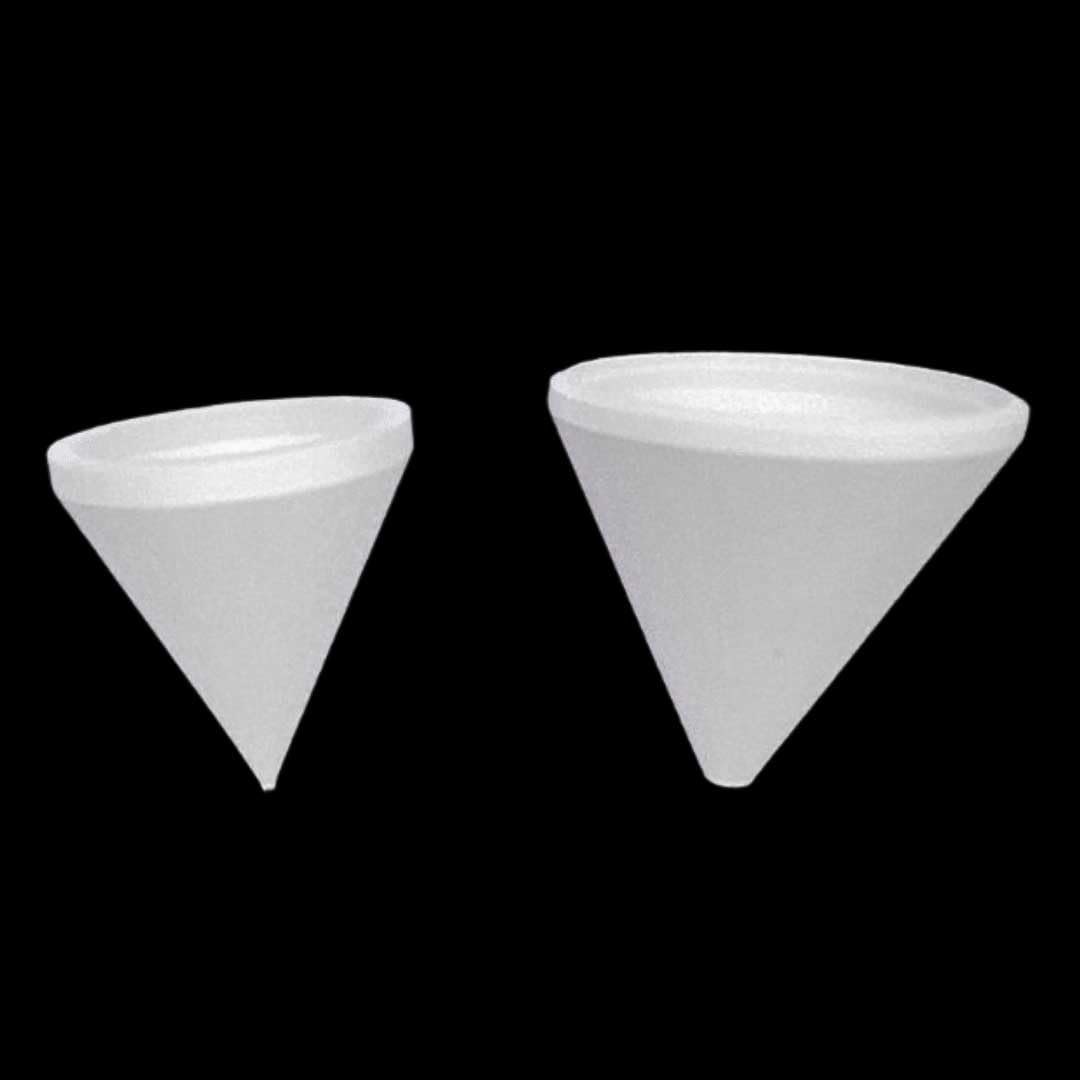 Crogioli conici in nitruro di boro for rivestimento - 1 pezzo, ideali for cestelli in filo di tungsteno, da 0,25 ml a 3 ml(0.5mL(15x15mm) No Tungsten Basket)