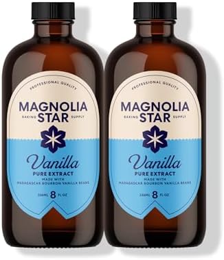 Magnolia Star Pure Vanilla Extract, Madagascar Bourbon Hand Selected, 2 Ct