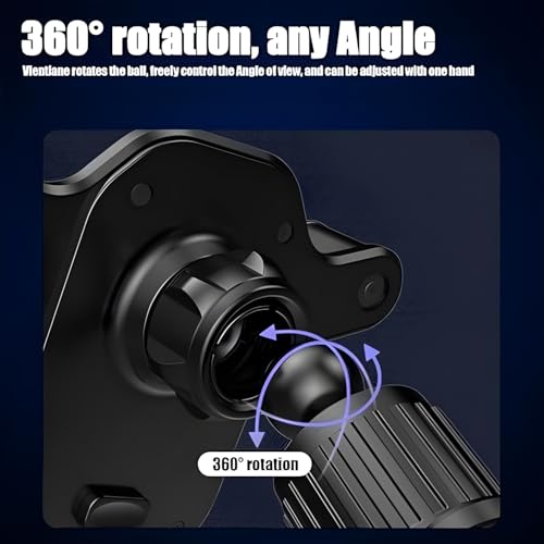 Image of MAPPERZ Car Phone Holder, Air Vent Mount with Automatic Clamping, Anti-Slip Shockproof Mobile Stand Compatible Adjustable with All Smartphones