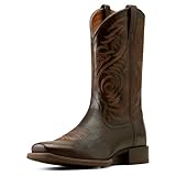 Ariat Men's Sport Herdsman Cowboy Boot, Burnished Chocolate, 11