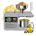BANGBANGJI Macchina per Olio in Acciaio Inox Estrattore Olio da Tavolo con Controllo Temperatura e Display LCD per Uso Domestico Commerciale - Arachide/Sesamo/Oliva/Girasole immagine