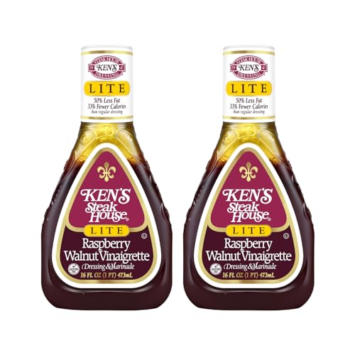 Ken's Steak House Raspberry Walnut Vinaigrette Dressing Lite, 16 oz