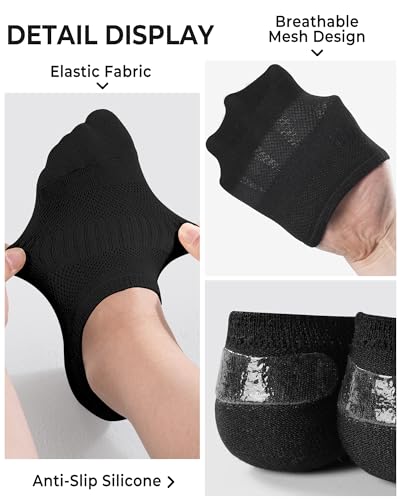 BOOPH 10 Pairs Kids Socks Boys Girls Athletic Ankle Socks Low Cut Cotton Non Slip No Show Sock2
