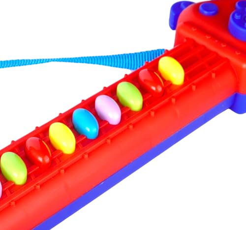 Image of Spiderman Musical Guitar for Toddlers - Junior Rockstar Sing-Along Karaoke Toy with Built-in Music & Lights, Educational Electronic Play Instrument| Birthday Gift for Kids 3+ Years, Blue