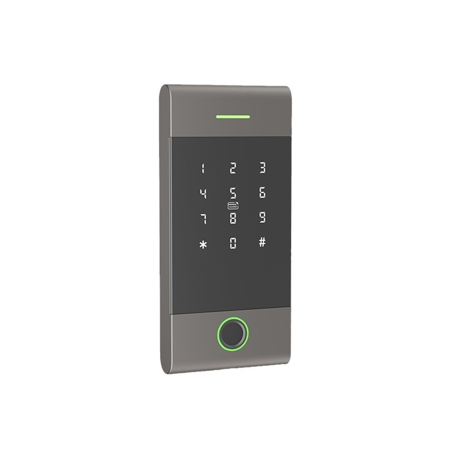 DIGNIFE Smart Door Lock, Fingerprint Access Control Lock Smart Attendance Door Lock with App Remote Management Card(Grijs)