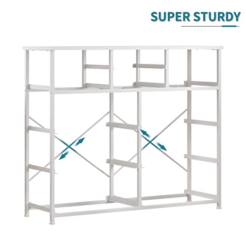 Lumtok 10-Drawer Dresser, Fabric Storage Dressers Drawers For Bedroom, Hallway, Nursery, Closets, Steel Frame, Wood Top, Easy Pull Handle (White) #TOP5