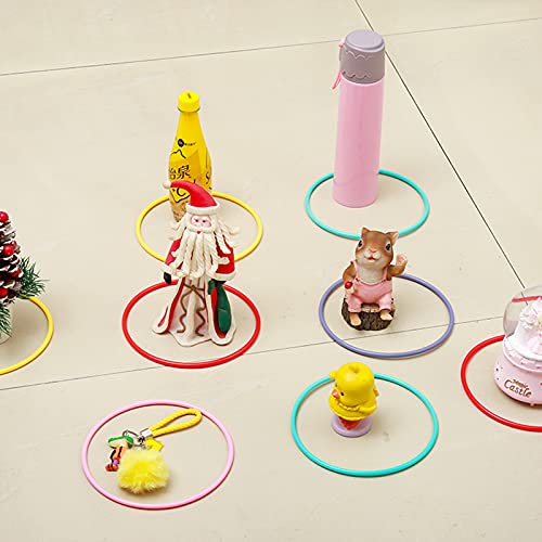 image for Hysagtek 21 Pcs Plastic Toss Rings Carnival Rings Toss Game for Kids F