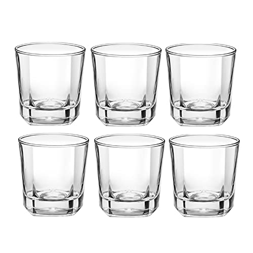Treo by Milton Crescent Cool Glass, Set of 6, 205 ml, Transparent